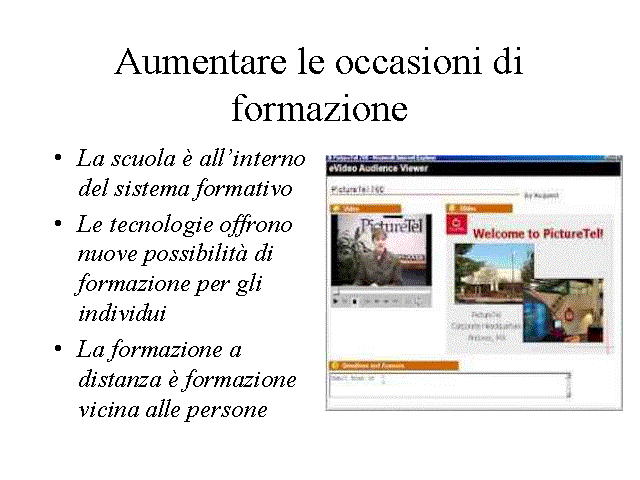 Aumentare le occasioni di formazione